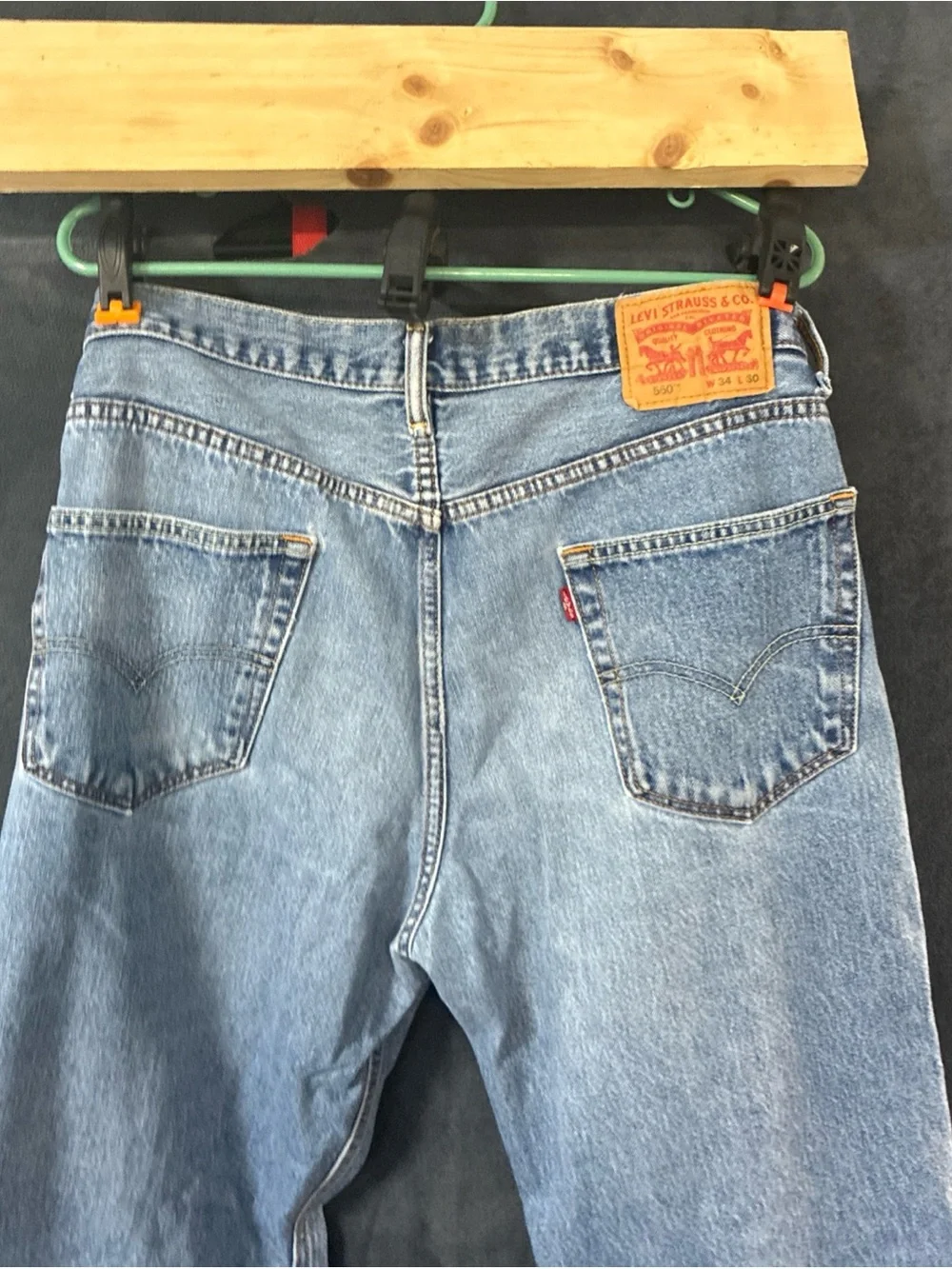 Levi's Light Blue Relaxed Straight-Leg Jeans